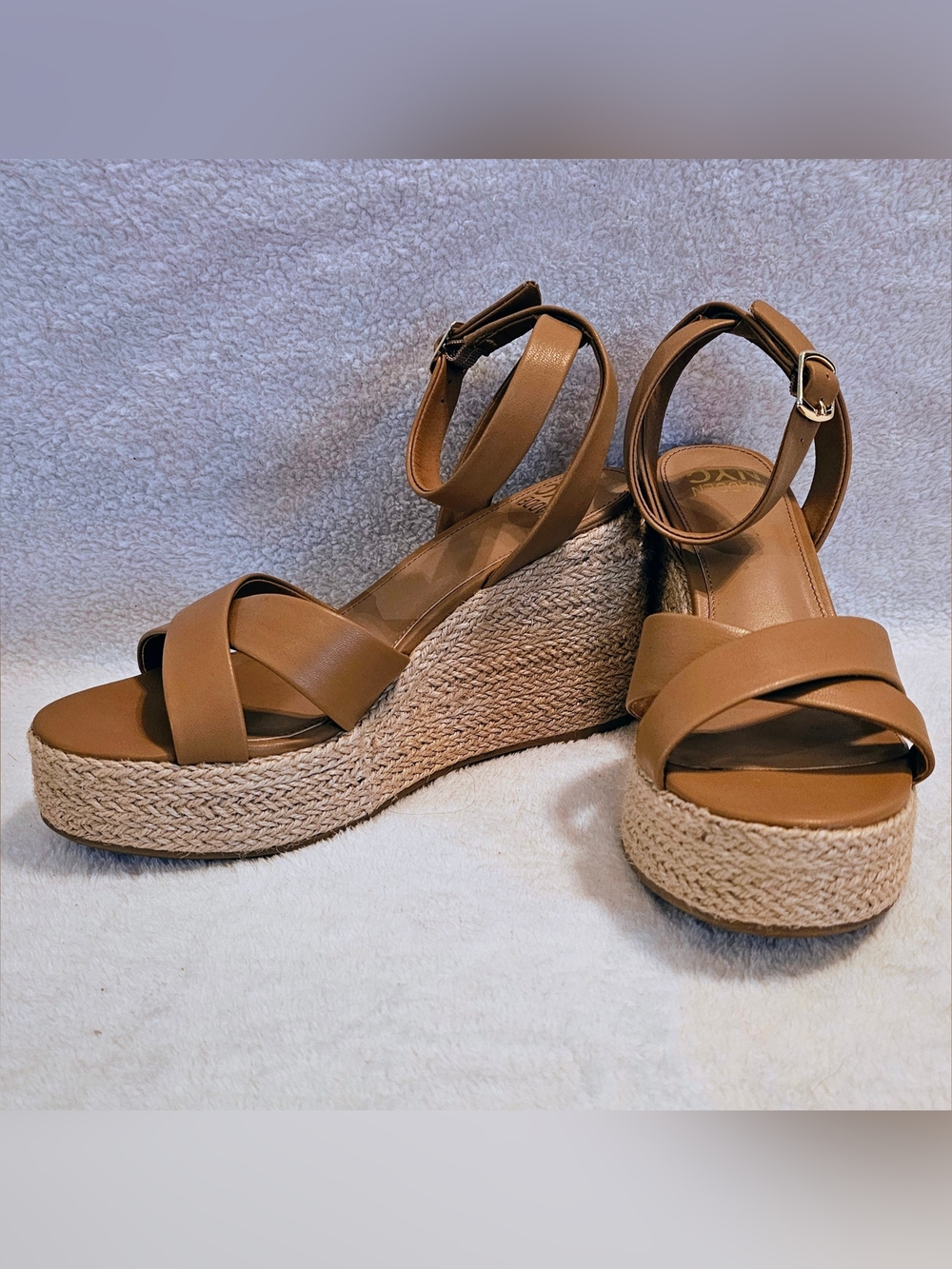 STEVE MADDEN NYC Pleather & Twine Espadrille Wedges